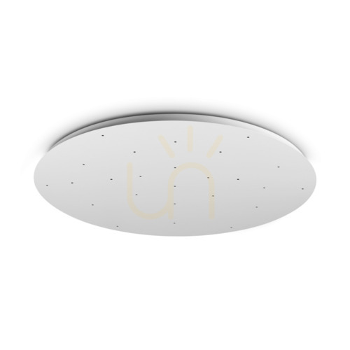 Prüfen Deckenleuchte Ideallux MAPA 371931 weiß Ø105 cm Aluminium Glas