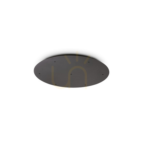 Prüfen Deckenleuchte Ideallux MAPA 371986 schwarz Ø50 cm Aluminium Glas