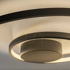 Plafond Ideallux OZ 365053 schwarz LED 52W 3000K Ø80 cm small 2