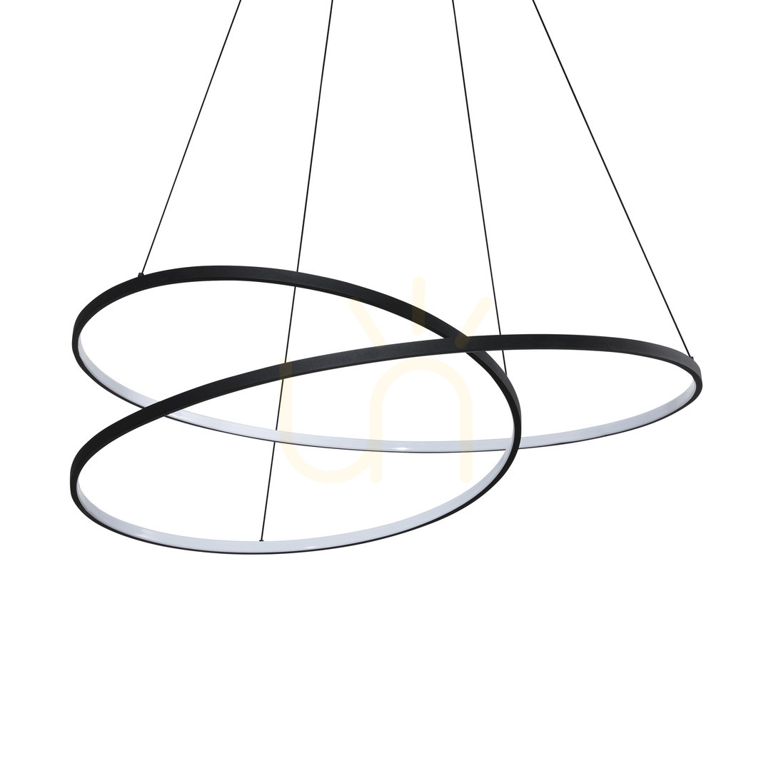 Prüfen Pendelleuchte Ideallux OZ schwarz LED 3000K Ø100 cm 364896 Pendelleuchte Ideallux OZ schwarz LED 3000K Ø100 cm 364896
