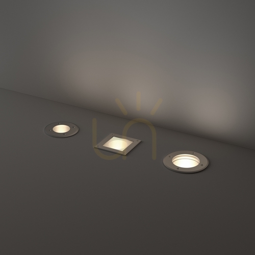 Prüfen Einbauleuchte Ideallux Park silber rund GU10 IP67 10,5 cm 351780