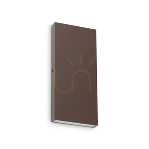 Außenwandleuchte Ideallux POST-IT 369396 braun LED 6W IP65 Up & Down 2-flammig small 0