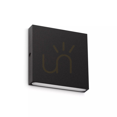 Prüfen Außenwandleuchte Ideallux POST-IT schwarz rund Ø8 cm IP65 LED 3W 335919