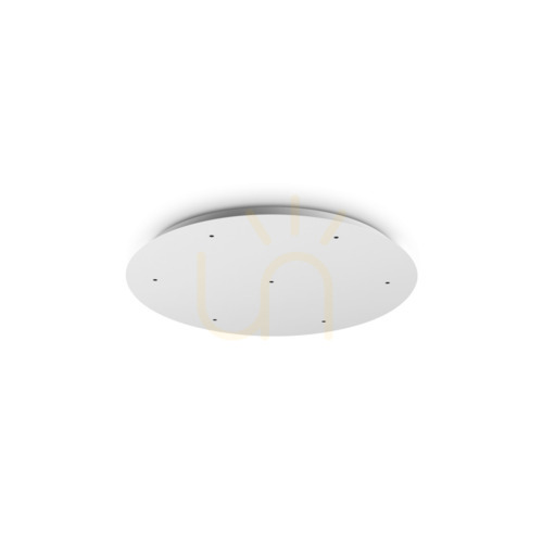 Prüfen Deckenrosette Ideallux Rosone 344256 weiß Ø50 cm Aluminium Metall