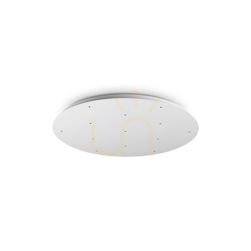 Prüfen Deckenrosette Ideallux Rosone 344300 weiß Ø60 cm Aluminium Metall