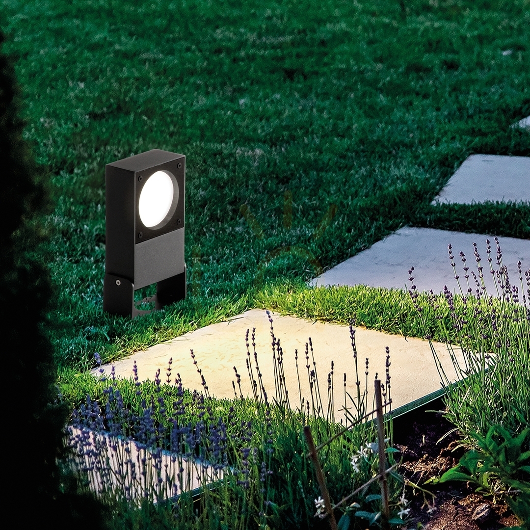 Aussicht Außenstehleuchte Ideallux SIRIO schwarz IP65 GX53 30 cm 369914 Außenstehleuchte Ideallux SIRIO schwarz IP65 GX53 30 cm 369914