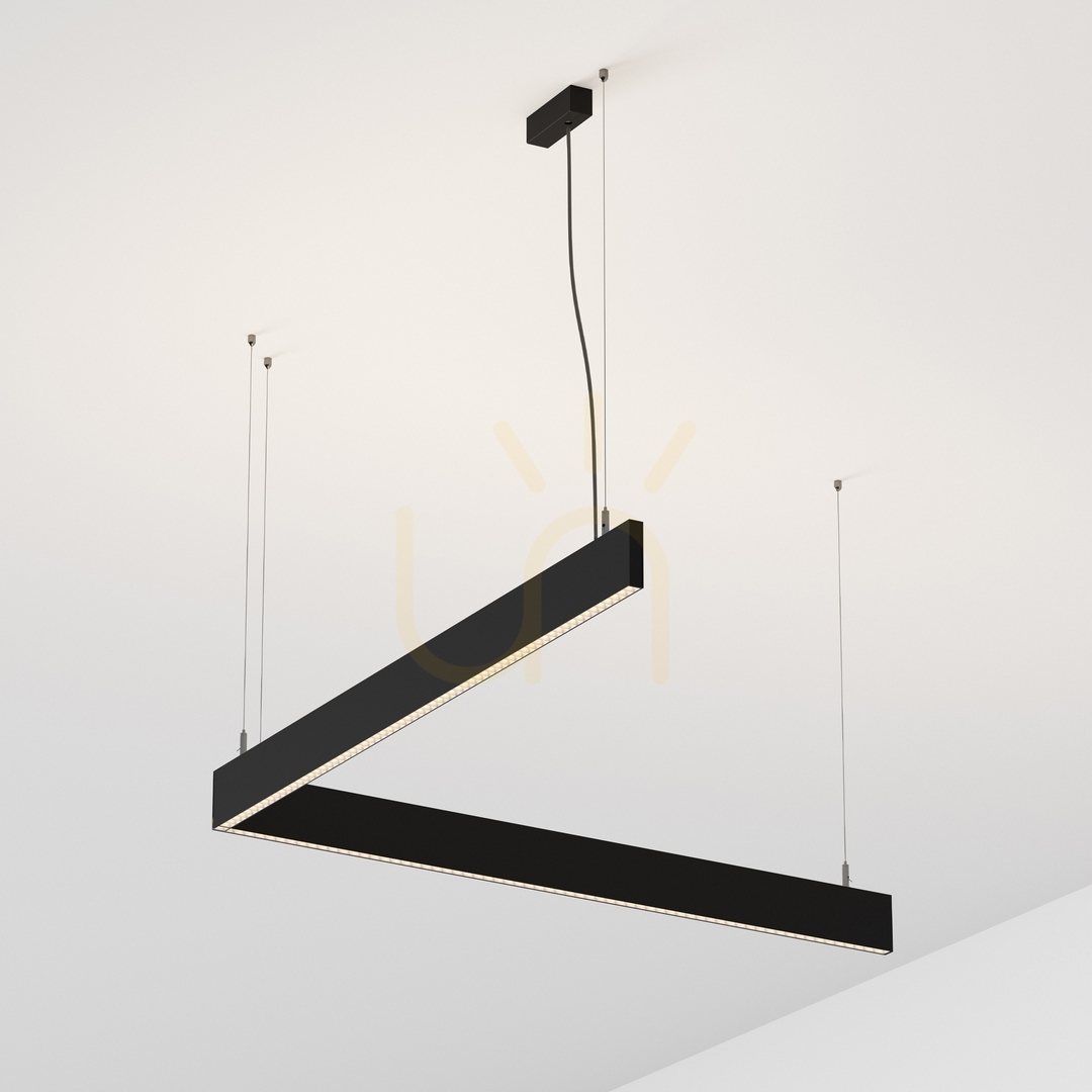 Aussicht Lichtleiste Ideallux STEEL weiß 2-flammig LED 38W 3000K 368832 Lichtleiste Ideallux STEEL weiß 2-flammig LED 38W 3000K 368832