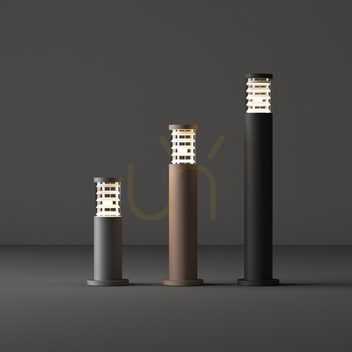 Prüfen Außenstehleuchte Ideallux Tronco grau Aluminium IP65 E27 25 cm 369815
