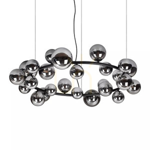 Pendelleuchte Ideallux Perlage 363370 weiß/messing 25-flammig Ø103,5 cm 2 Pendelleuchte Ideallux Perlage 363370 weiß/messing 25-flammig Ø103,5 cm small 2
