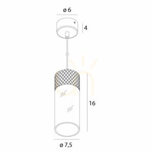 Pendelleuchte Max Light Fusion Schwarz P0640 small 0