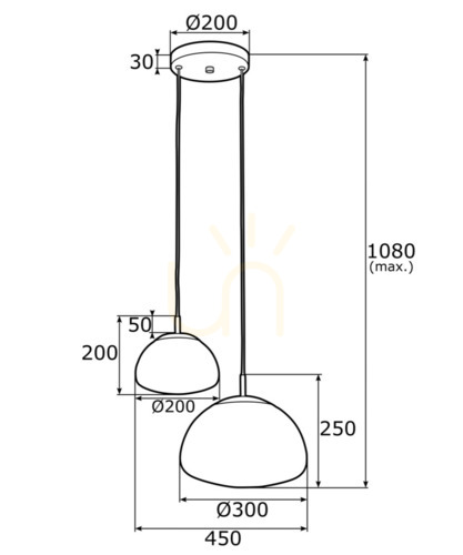 Prüfen Pendelleuchte ARGON TRINI 902 weiß opal matt Messing 2-flammig Glas IP20