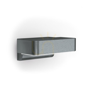 Steinel L Bluetooth Bluetooth insektenfreundliches 1800K 428lm Downlight anthrazit Fassadenleuchte mit Bewegungs- und Dämmerungssensor small 0