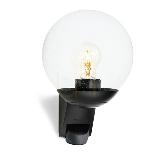 Prüfen Fassadenleuchte mit Bewegungs- und Dämmerungssensor Steinel L 595 S PIR max.60W E27 IP44 IK03 230V schwarz / Glas / Kunststoff