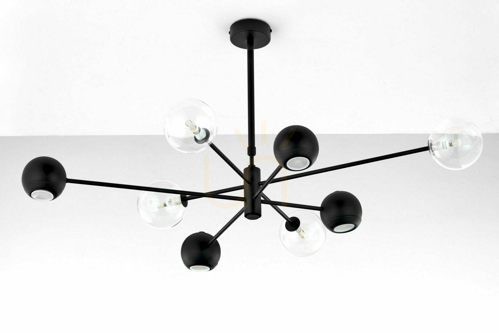 Prüfen MOKA Kronleuchter Schwarz G9/GU10 JUPITER MOKA Kronleuchter Schwarz G9/GU10 JUPITER