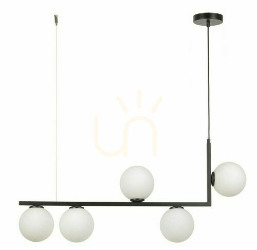 Prüfen Pendelleuchte Sigma Andy 5-flammig schwarz Glas G9 33611
