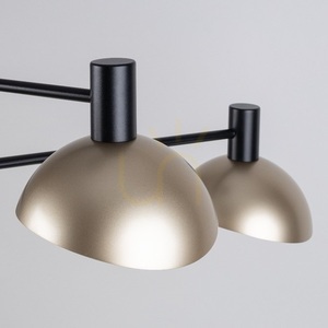 Pendelleuchte Sigma Artis 4-flammig Schwarz/Gold verstellbar 40568 small 2