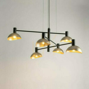 Pendelleuchte Sigma Artis 6-flammig schwarz/gold E14 40569 small 1