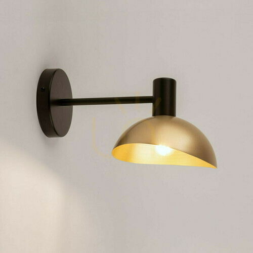 Prüfen Wandlampe Sigma Artis schwarz/gold E14 18 cm 40570