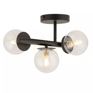 Plafond Sigma AVOLA 3 schwarz transparent G9 40794 small 0
