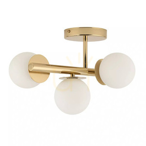 Plafond Sigma Avola 3-flammig Gold Weiß G9 40798 small 0