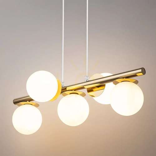 Prüfen Pendelleuchte Sigma Avola 5-flammig gold/weiß G9 40795