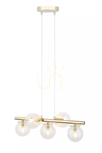 Prüfen Pendelleuchte Sigma AVOLA 5-flammig Gold Transparent G9 40799
