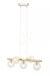 Pendelleuchte Sigma AVOLA 5-flammig Gold Transparent G9 40799 small 0
