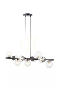 Pendelleuchte Sigma Avola 9-flammig schwarz transparent G9 40793 0 Pendelleuchte Sigma Avola 9-flammig schwarz transparent G9 40793 small 0