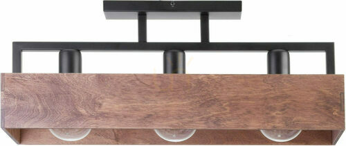 Prüfen Plafond Sigma Dakota 3x E27 bronze schwarz 31740