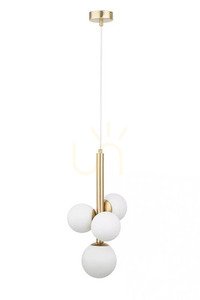Pendelleuchte Sigma PERLA LUX 4-flammig G9 satiniertes Gold 40780 0 Pendelleuchte Sigma PERLA LUX 4-flammig G9 satiniertes Gold 40780 small 0