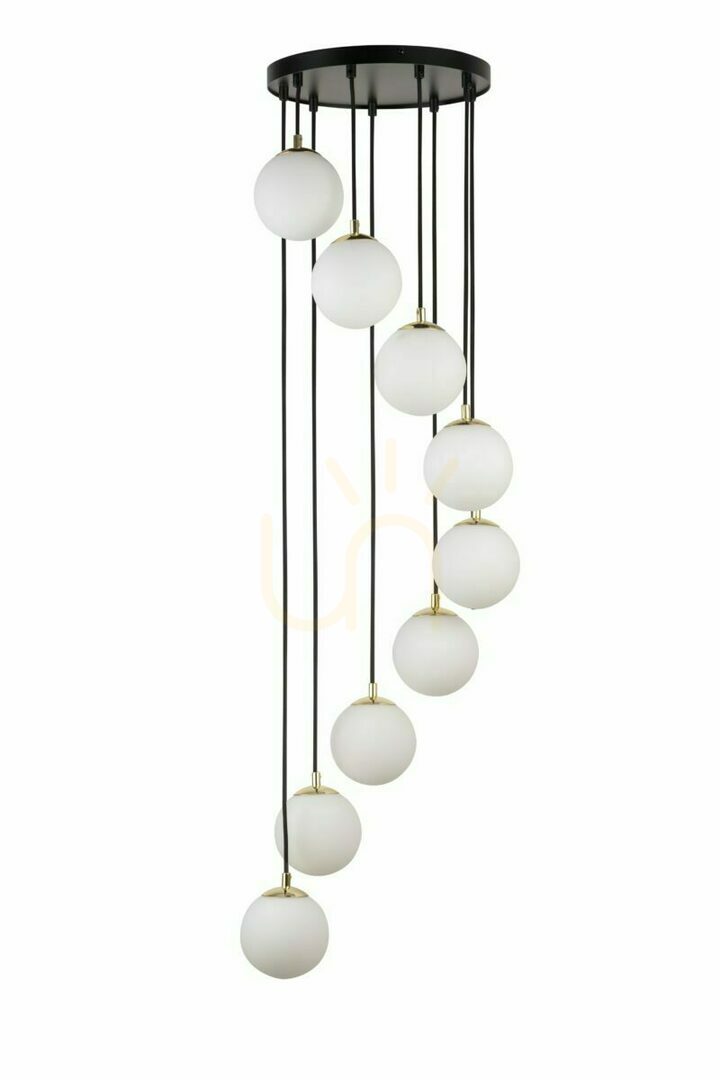 Prüfen Pendelleuchte Sigma Piano 9-flammig schwarz Messing Glas G9 SKU 33661 Pendelleuchte Sigma Piano 9-flammig schwarz Messing Glas G9 SKU 33661