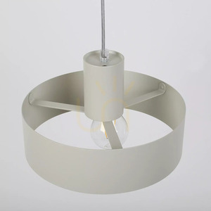 Pendelleuchte Sigma RIF 41178 grau-beige E27 lackierter Stahl 25 cm small 2