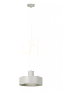 Pendelleuchte Sigma RIF 41178 grau-beige E27 lackierter Stahl 25 cm small 0