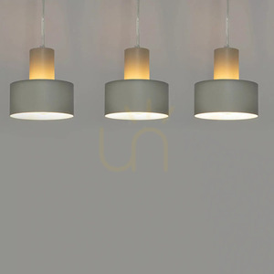Pendelleuchte Sigma RIF 3 grau-beige E27 41163 small 1