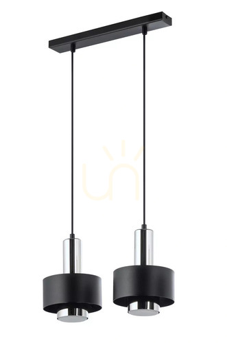 Prüfen Pendelleuchte Sigma RIF LUX 2 schwarz/silber GX53 40784