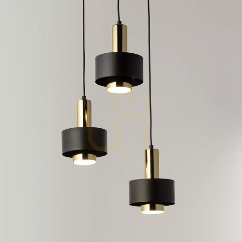 Prüfen Pendelleuchte Sigma RIF LUX 3 schwarz/gold GX53 40721