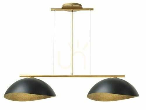 Prüfen Pendelleuchte Sigma Solar 2-flammig Gold Schwarz E27 40571