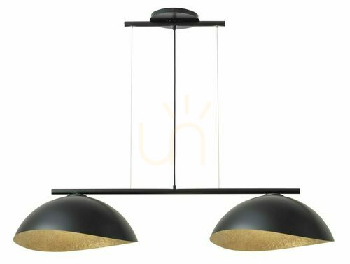 Prüfen Pendelleuchte Sigma Solar 2-flammig schwarz gold E27 40577