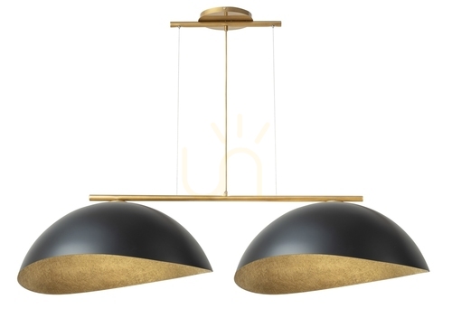Prüfen Pendelleuchte Sigma Solar 2xE27 Gold Schwarz 40572