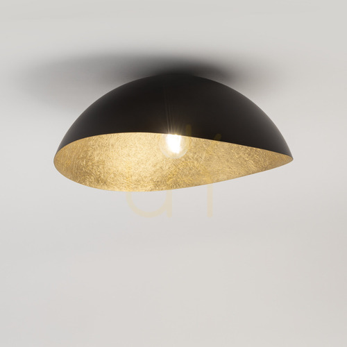 Prüfen Plafond Sigma Solaris Schwarz/Gold E27 48 cm 40598