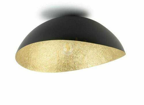 Prüfen Plafond Sigma Solaris Schwarz/Gold E27 48 cm 40598