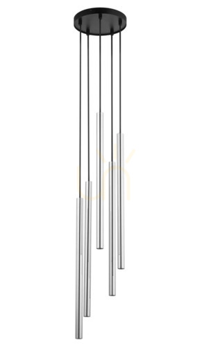 Prüfen Pendelleuchte Sigma SOPEL LUX 5 schwarz/silber 40732