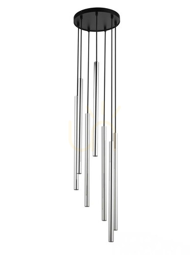 Prüfen Pendelleuchte Sigma SOPEL LUX 7-flammig schwarz/silber 40734