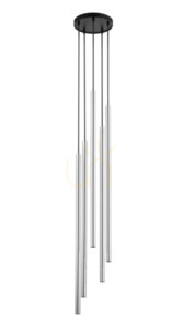 Pendelleuchte Sigma SOPEL LUX 5-flammig Schwarz/Silber 40745 0 Pendelleuchte Sigma SOPEL LUX 5-flammig Schwarz/Silber 40745 small 0
