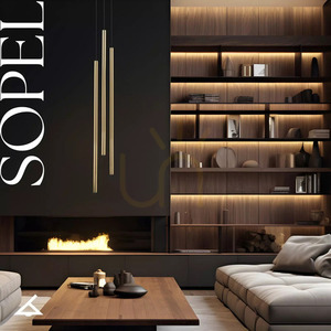 Pendelleuchte Sigma SOPEL LUX 3-flammig schwarz/gold 40748 small 3