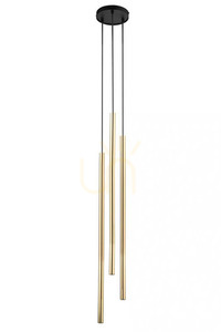 Pendelleuchte Sigma SOPEL LUX 3-flammig schwarz/gold 40748 small 0