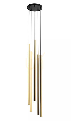 Prüfen Pendelleuchte Sigma SOPEL LUX 5-flammig schwarz/gold 40749