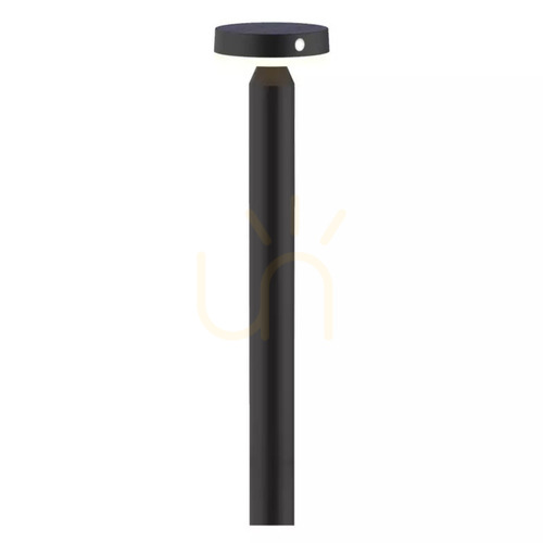 Prüfen Goldlux Guinea mattschwarze LED-Solar-Gartenstehleuchte