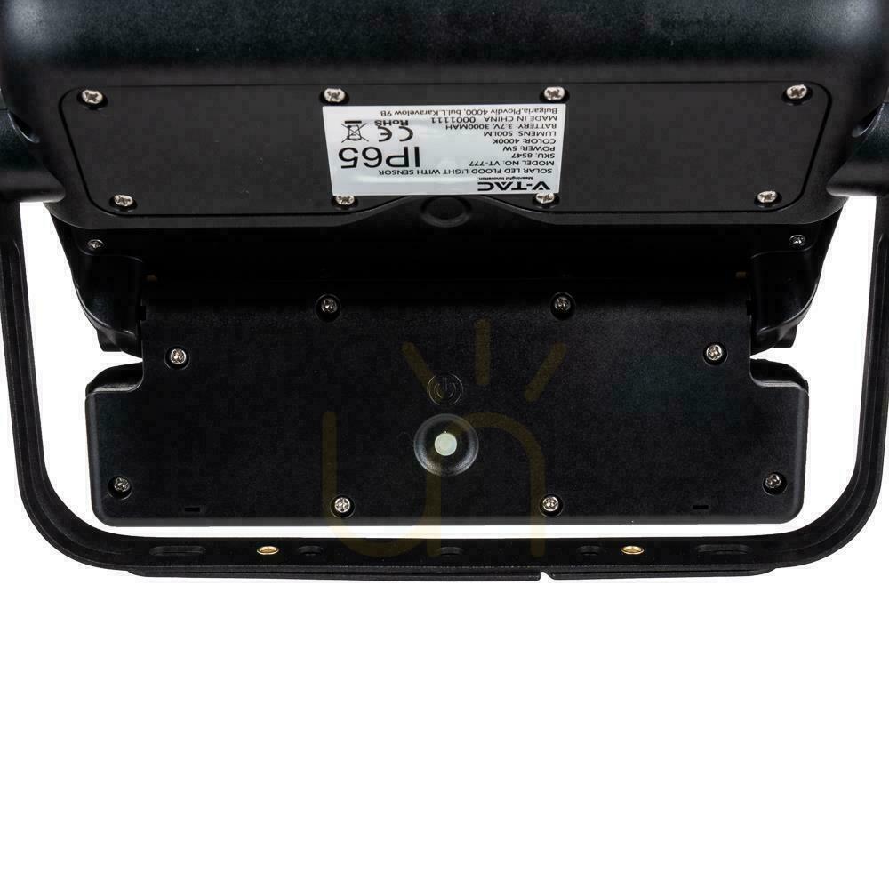Vorschau V-TAC 7W CCT Solar LED-Flutlicht Bewegungsmelder IP65 schwarz VT-777-7 STEP: 3000K + 4000K + 6500K 900lm V-TAC 7W CCT Solar LED-Flutlicht Bewegungsmelder IP65 schwarz VT-777-7 STEP: 3000K + 4000K + 6500K 900lm