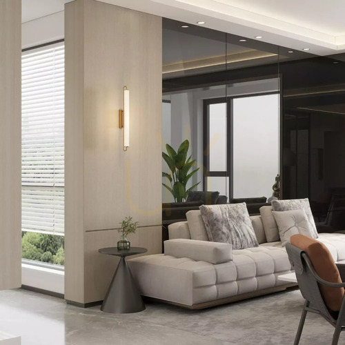 Prüfen Margetia L LED-Wandleuchte IP 44 gold WL0126-L